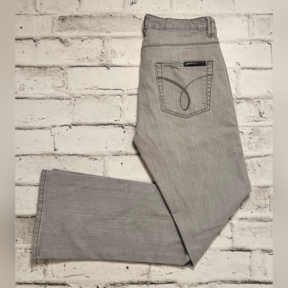Calvin Klein Jeans Grey Bootcut Denim Size 6 Mid Rise Y2K Classic